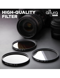 Kit de Filtros de Lente Altura Photo 72mm UV CPL ND + Estuche 2