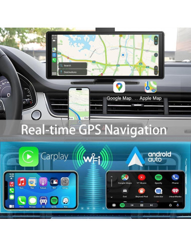 Pantalla Carplay Inalámbrica Antika 10.26" 4K con Cámara 360