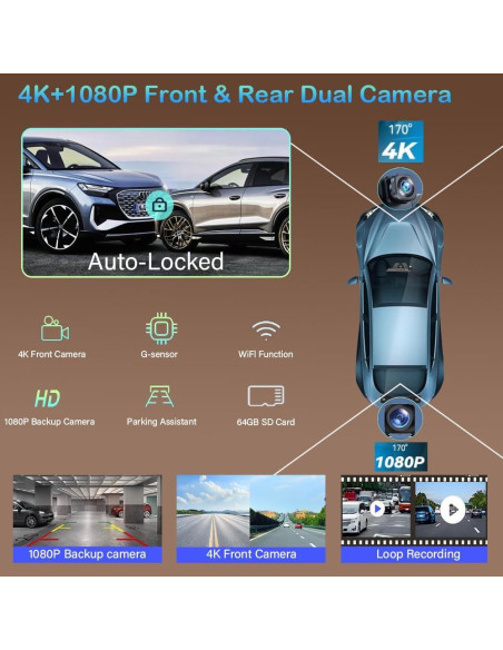 Pantalla Carplay Inalámbrica Antika 10.26" 4K con Cámara 360