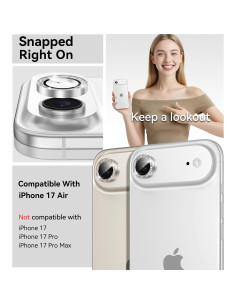 Protector de Lente de Cámara Matekxy para iPhone 17 Air - Vidrio Templado 9H 2
