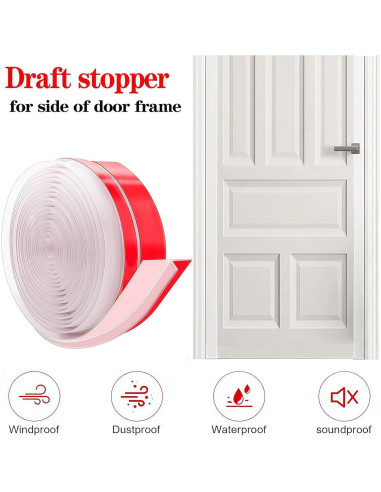 Sello de puerta WEZKYLCG con burlete en T 5 cm x 6.1 m