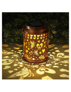 Linterna Solar Corazón Buwheekoki 10.9x17cm Impermeable