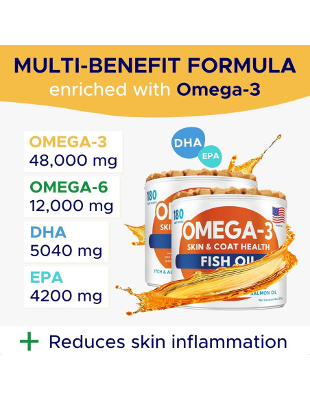 Omega 3 Masticables para Perros GOODGROWLIES 360 Ct Salmón