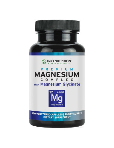Suplemento de Magnesio Glicinato Trio Nutrition 420 mg 90 Cápsulas