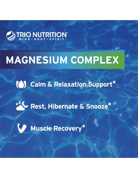 Suplemento de Magnesio Glicinato Trio Nutrition 420 mg 90 Cápsulas