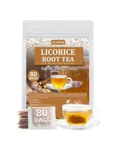 Té de Regaliz YILINSHA 80 Bolsitas 100% Puro Sin Cafeína