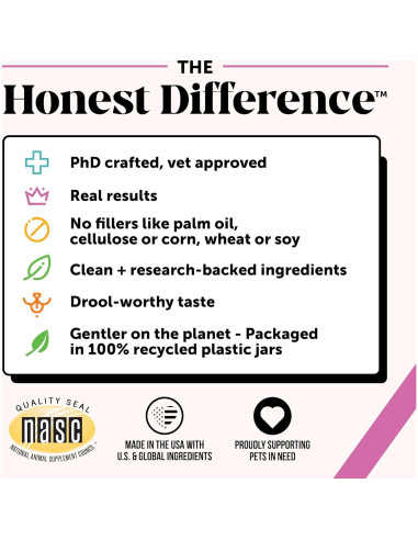 Multivitamínico para Perros Mayores Pet Honesty 90 ct Pato