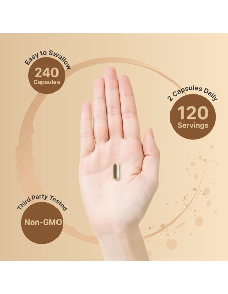 Suplemento de Ashwagandha NatureBell 240 Cápsulas 12500 mg