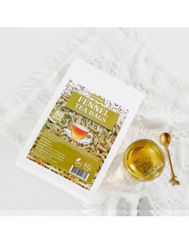 Té de Hinojo Premium YILINSHA 80 Bolsitas Naturales Sin Cafeína