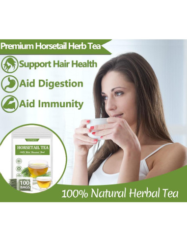 Té de Cola de Caballo YILINSHA 100 Bolsitas 100% Natural