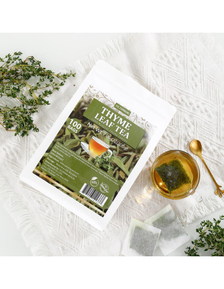 Bolsitas de Té de Tomillo Premium YILINSHA 100 Cuentas