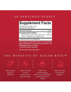 Suplemento Herbal Líquido Apothékary Sugar Kick 29.57 ml 2