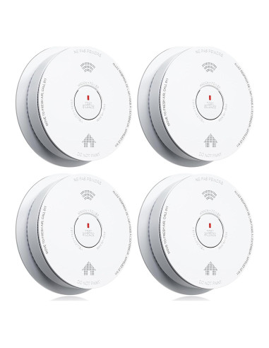 Detector de Humo y Monóxido SITERWELL GS886-H02 Paquete de 4
