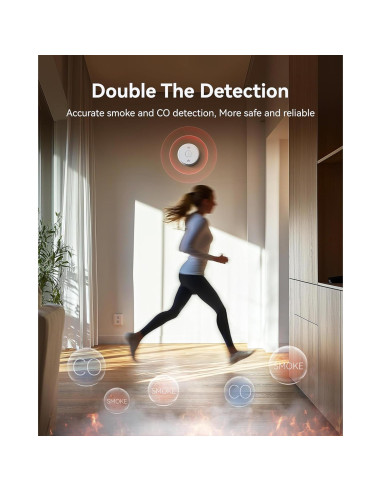 Detector de Humo y Monóxido SITERWELL GS886-H02 Paquete de 4