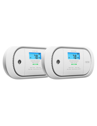 Detector de Monóxido de Carbono Inalámbrico X-Sense XC01-WR, Paquete de 2