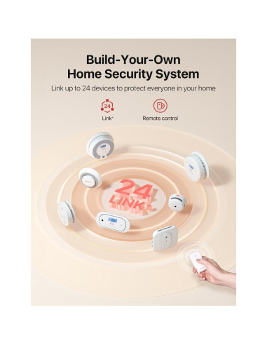 Detector de Monóxido de Carbono Inalámbrico X-Sense XC01-WR, Paquete de 2