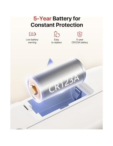 Detector de Monóxido de Carbono Inalámbrico X-Sense XC01-WR, Paquete de 2