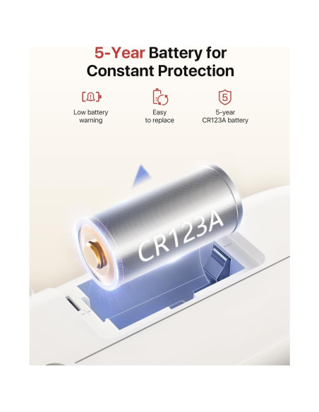 Detector de Monóxido de Carbono Inalámbrico X-Sense XC01-WR, Paquete de 2