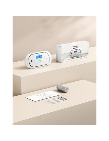 Detector de Monóxido de Carbono Inalámbrico X-Sense XC01-WR, Paquete de 2