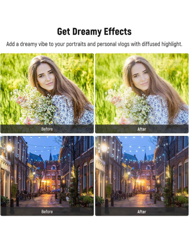 Filtro de Difusión Negra 1/4 NEEWER 67mm para Smartphone