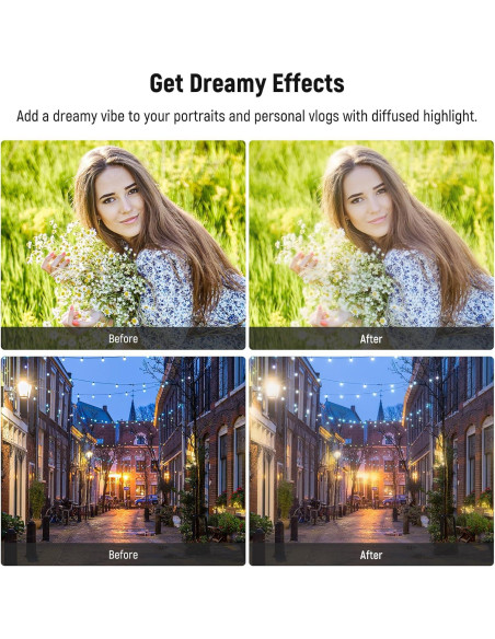 Filtro de Difusión Negra 1/4 NEEWER 67mm para Smartphone