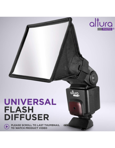 Difusor Softbox Altura Photo 15x12.7 cm para Flash Zapata