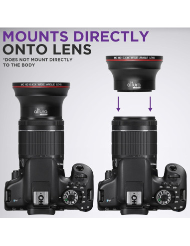 Lente Gran Angular 58MM HD 0.43X Altura Photo con Macro