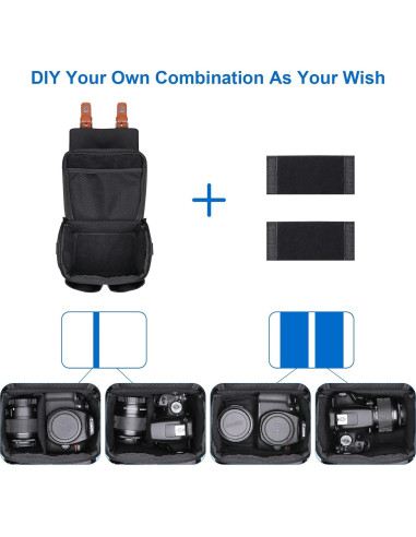 Bolsa de Cámara DSLR XANAD para Canon y Nikon - Negra