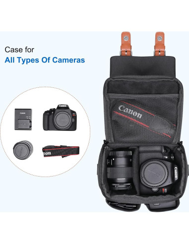 Bolsa de Cámara DSLR XANAD para Canon y Nikon - Negra