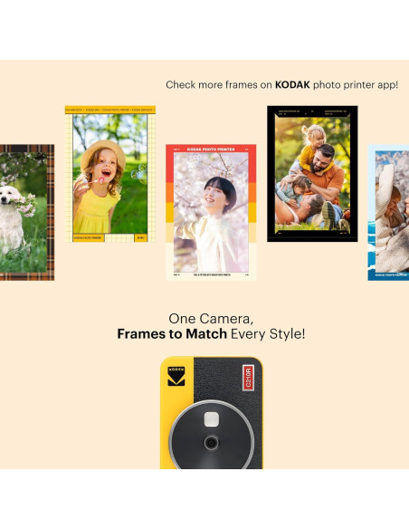 Cámara Digital Instantánea KODAK Mini Shot 2 Retro + Impresora 8 Hojas