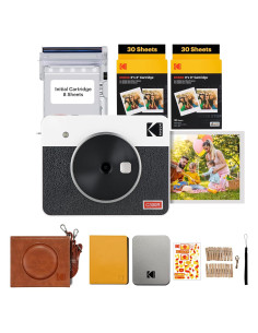 Cámara Digital Instantánea KODAK Mini Shot 3 Retro + 38 Hojas