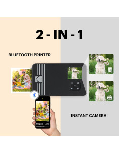 Cámara Digital Instantánea KODAK Mini Shot 3 Retro + 38 Hojas 2