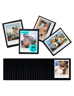 WOGOZAN 30 Marcos Magnéticos para Fotos 8.6x10.9 cm Negros