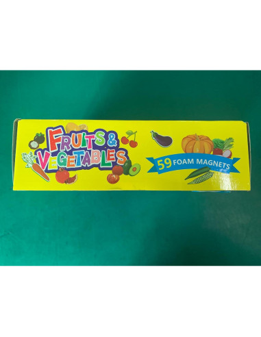 SpriteGru 59 Piezas Imán Frutas y Verduras para Niños