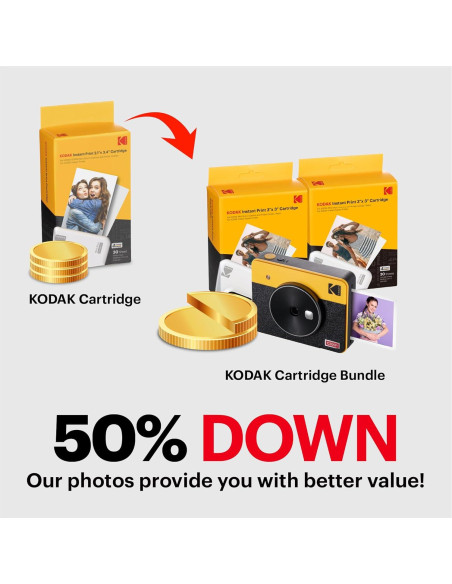 Cámara Digital Instantánea KODAK Mini Shot 3 Retro 7.62 cm