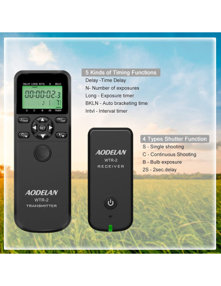 Controlador de temporizador AODELAN WTR-2 para Olympus y Panasonic