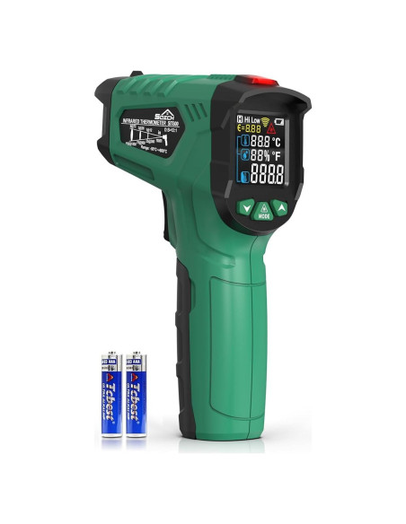 Pistola Termómetro Infrarrojo SQECH SIT800 -50C a 800C