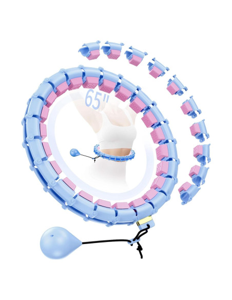 Aro de Fitness Skyrain JZ-HULA-Púrpura con Peso 165 cm