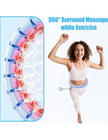 Aro de Fitness Skyrain JZ-HULA-Púrpura con Peso 165 cm