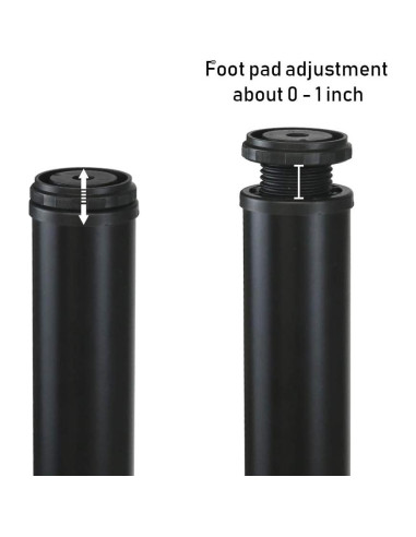 Piernas de Mueble Metálicas Ajustables QLLY 10.2 cm - Juego de 4