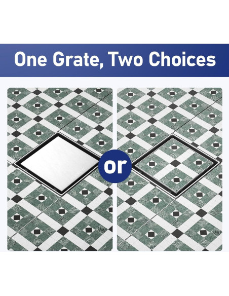 Desagüe de Ducha Cuadrado 15.24 cm Bernkot Acero Inoxidable