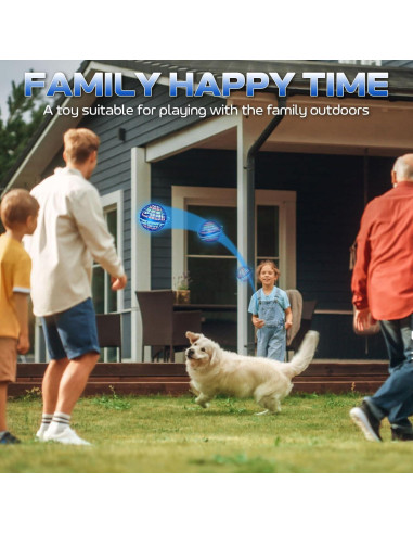 Bola Voladora BADHACK 2025 - Juguete Antiestrés Azul