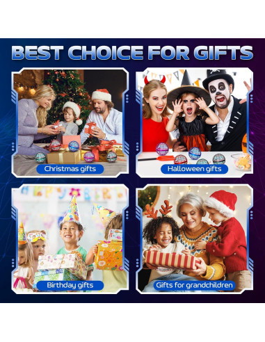 Bola Voladora BADHACK 2025 - Juguete Antiestrés Azul