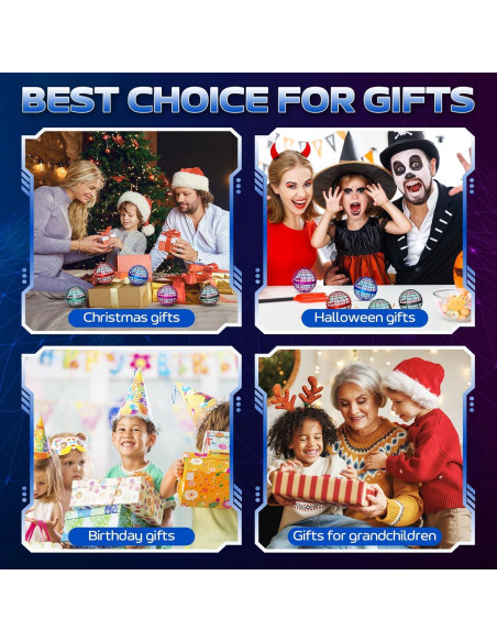 Bola Voladora BADHACK 2025 - Juguete Antiestrés Azul