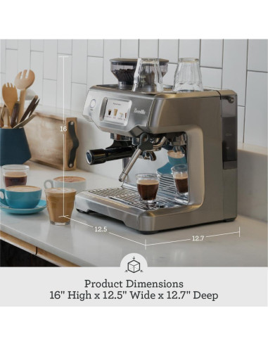 Máquina de Espresso Breville Barista Touch BES880DBL, Azul