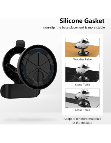 Soporte VR AMVR para Quest 3/2, PSVR 2 y Pico 4 - Base Estable