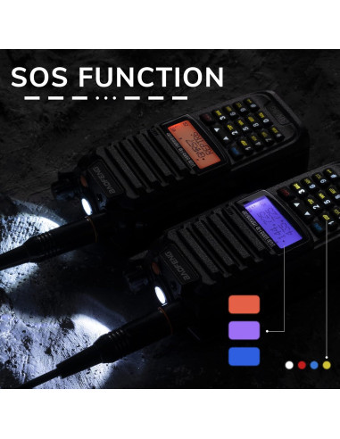Radio BAOFENG UV-9G GMRS Impermeable IP67 con Escáner NOAA