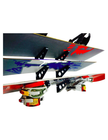 Soporte de Pared para Snowboards StoreYourBoard - Almacenamiento 3 Tablas