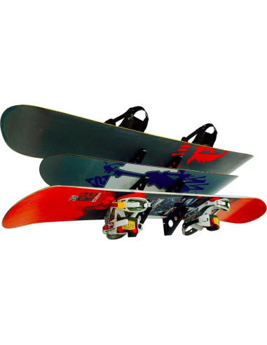 Soporte de Pared para Snowboards StoreYourBoard - Almacenamiento 3 Tablas