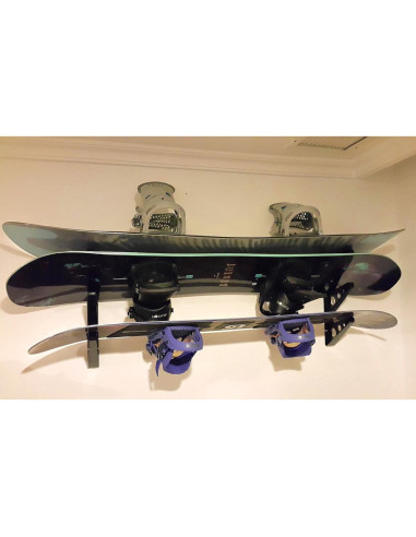 Soporte de Pared para Snowboards StoreYourBoard - Almacenamiento 3 Tablas